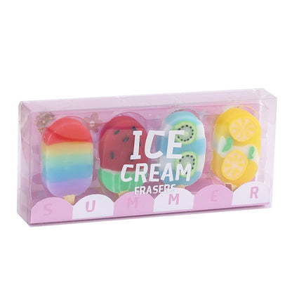 Ice Cream Novelty Eraser Set 4 pcs Sweet Summer Theme 5