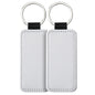 Sublimation Blank Leather Keychain Rectangular and Heart Shape 17