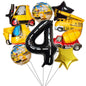 Construction Vehicle Foil Balloon Set 40 Inch Engineering Theme 6