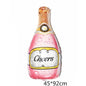 Wine Glass and Bottle Foil Balloons Party Decoration Set 5pcs 24
