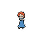 20Pcs Silicone Focal Beads Cartoon Princess Sitting Pose 13
