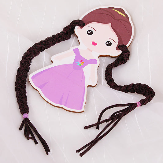 Wooden Montessori Toys Braiding Skill Educational Toy 18cm