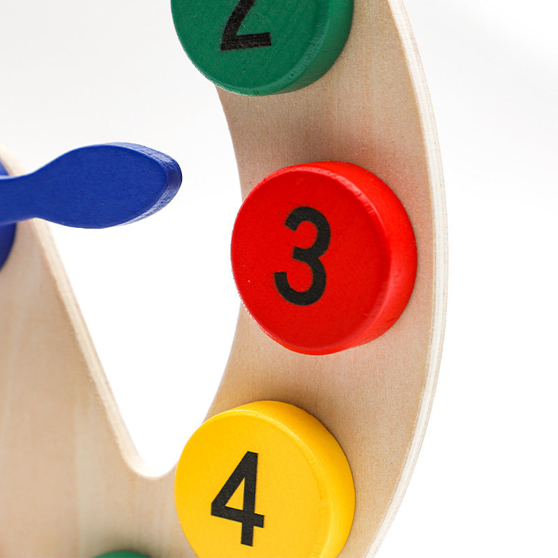 Wooden Montessori Toys Digital Clock Model for Toddlers 4