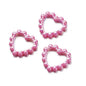 10Pcs 39x43mm Solid Color Plated Love Circle Acrylic Beads 11