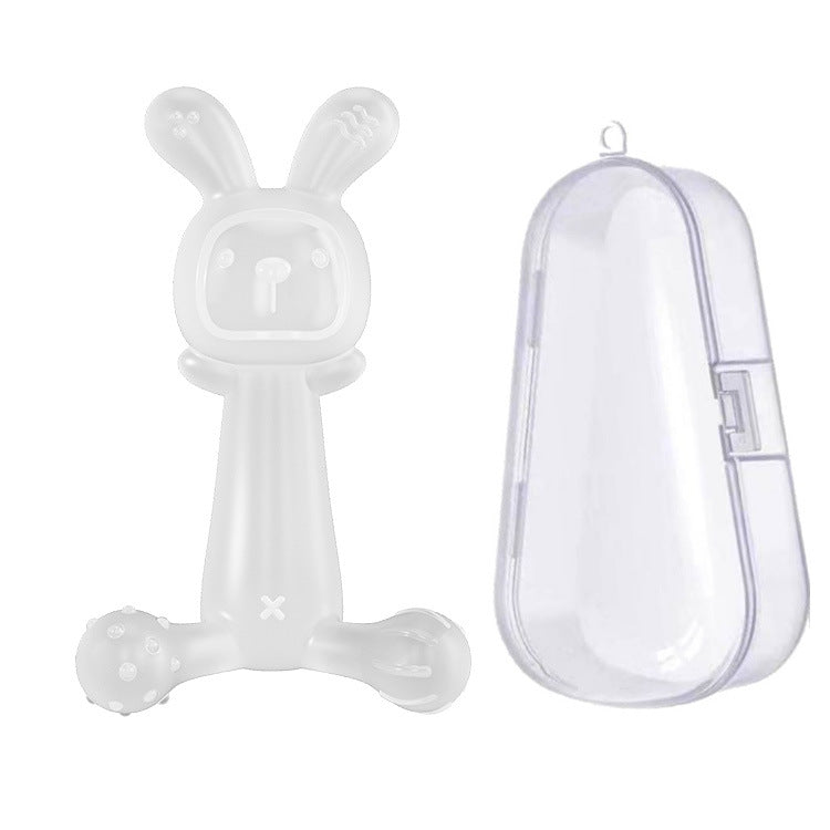 Silicone Rabbit Baby Teether Toy Set of 3 for Babies 11