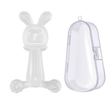 Silicone Rabbit Baby Teether Toy Set of 3 for Babies 11