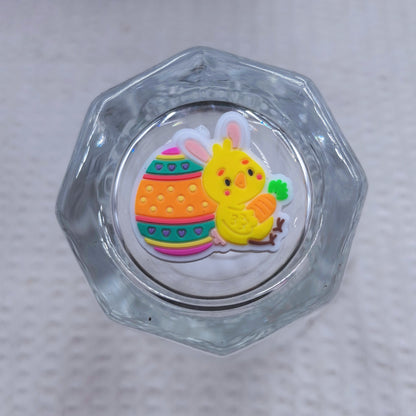 20Pcs Silicone Focal Beads Easter Carrot Bunny Ear Bow 8
