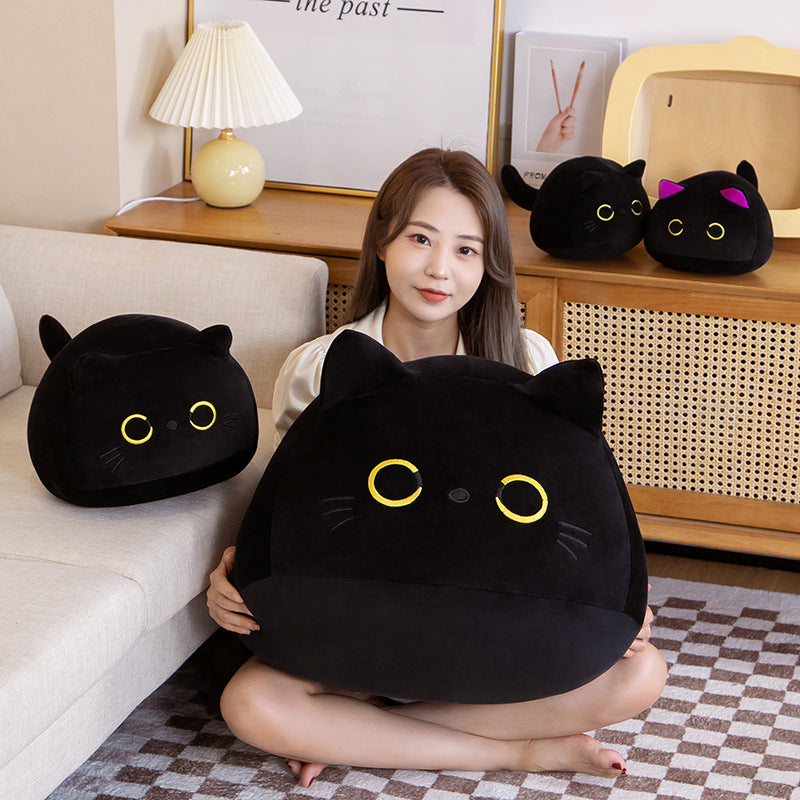 Black Cat Plush Pillow Stuffed Animal Soft Doll 10-70cm 4