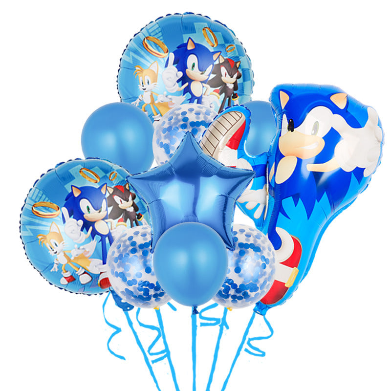 Sonic Foil Balloon Set Birthday Party Decoration 22pcs 12