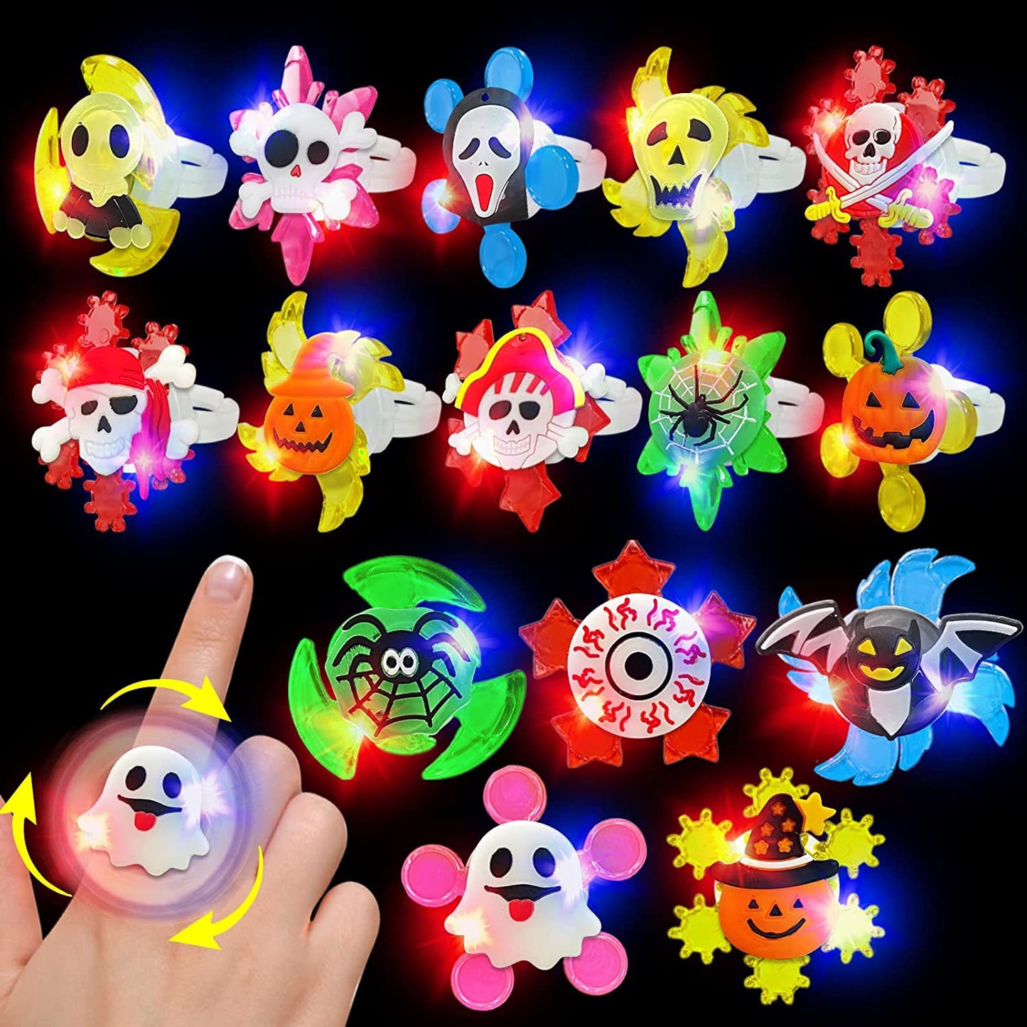 Halloween LED Light Up Bracelet Party Favor with Batteries 4