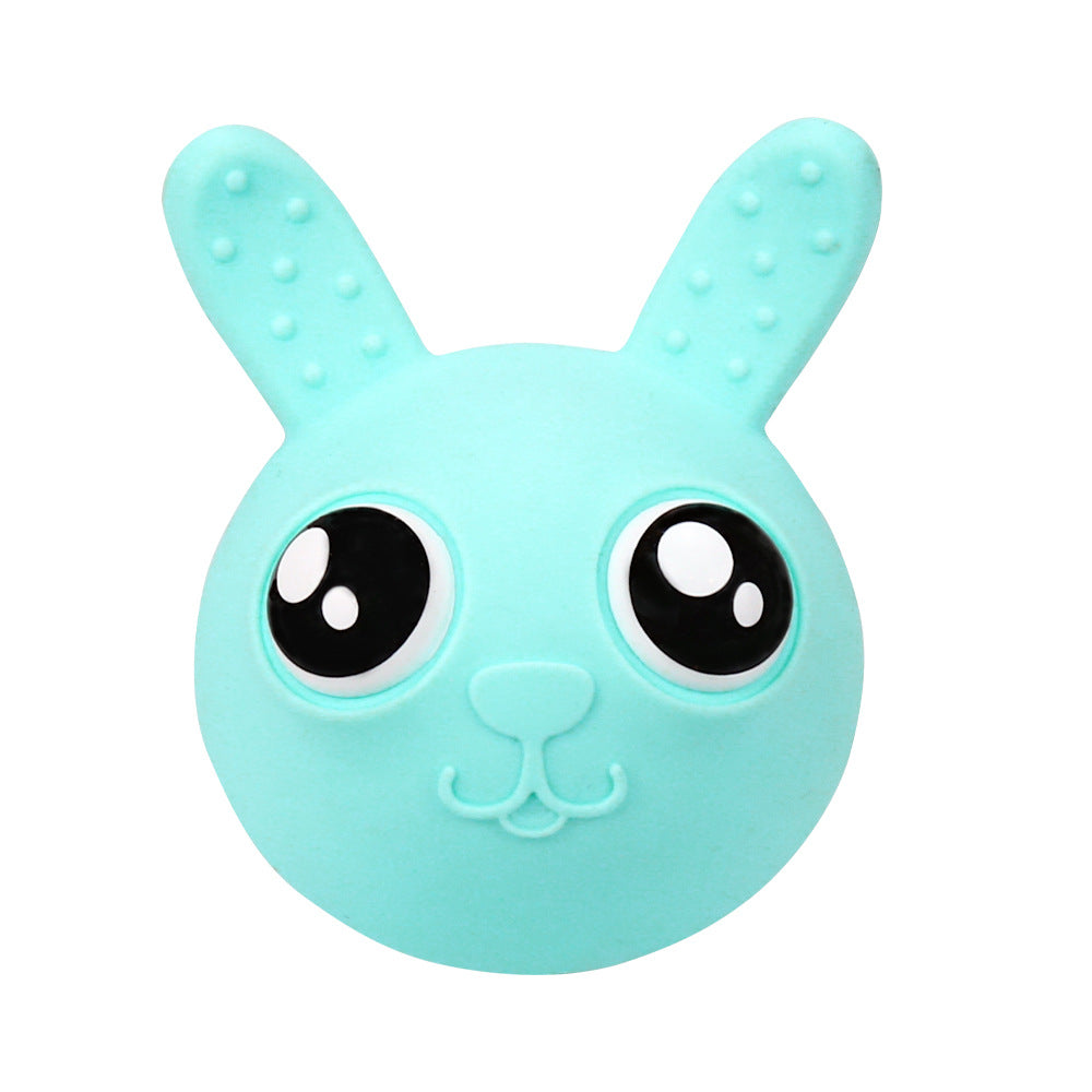 Hand Rabbit Silicone Teething Toy Baby Teether for Infant 6