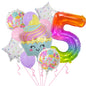 Cupcake and Number 3 Foil Balloons Birthday Party Decoration Set 18