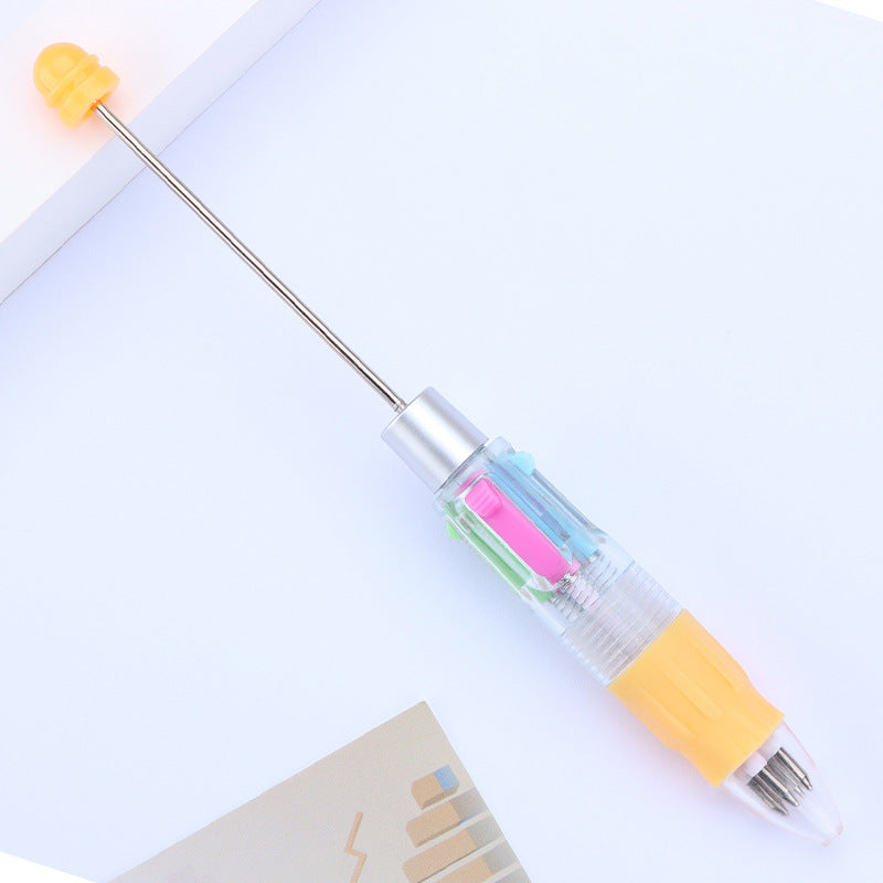 4-Color Beadable Pens DIY Craft Supplies Bullet Type 0.7mm 10