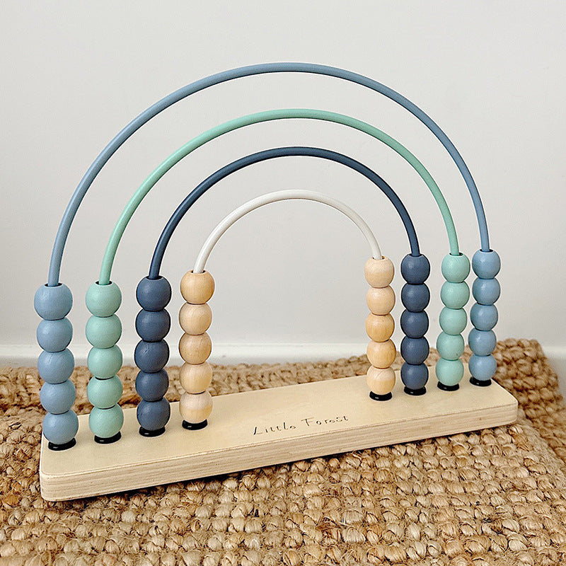 Wooden Bead Maze Mathematical Calculation Frame Educational Toy 3