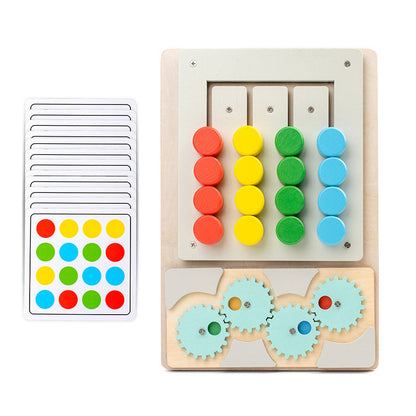 Wooden Montessori Toys Shape Color Cognition Educational Game