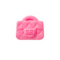 10pcs Silicone Focal Beads Bag Design Quilted Texture 21