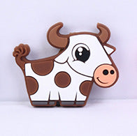 20pcs Silicone Focal Beads Highland Cow Cartoon Design 8