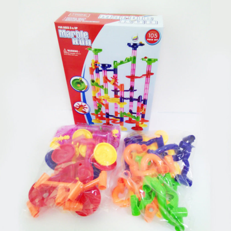 Plastic Marble Run Assembled Three-Dimensional Track Toy 24.5cm 6