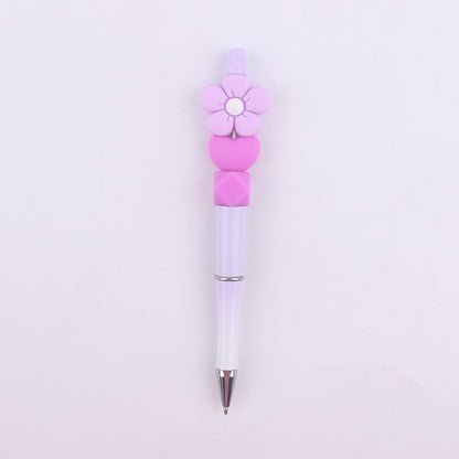 Daisy Flower Silicone Beaded Pens Ballpoint Novelty Handmade Gift 16