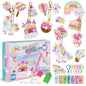 Diamond Painting Kit Make Your Own Gem Keychains Unicorn 15pcs