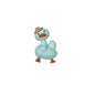 20Pcs Silicone 3D Focal Beads Macaroon Color Duck Wearing Hat 9