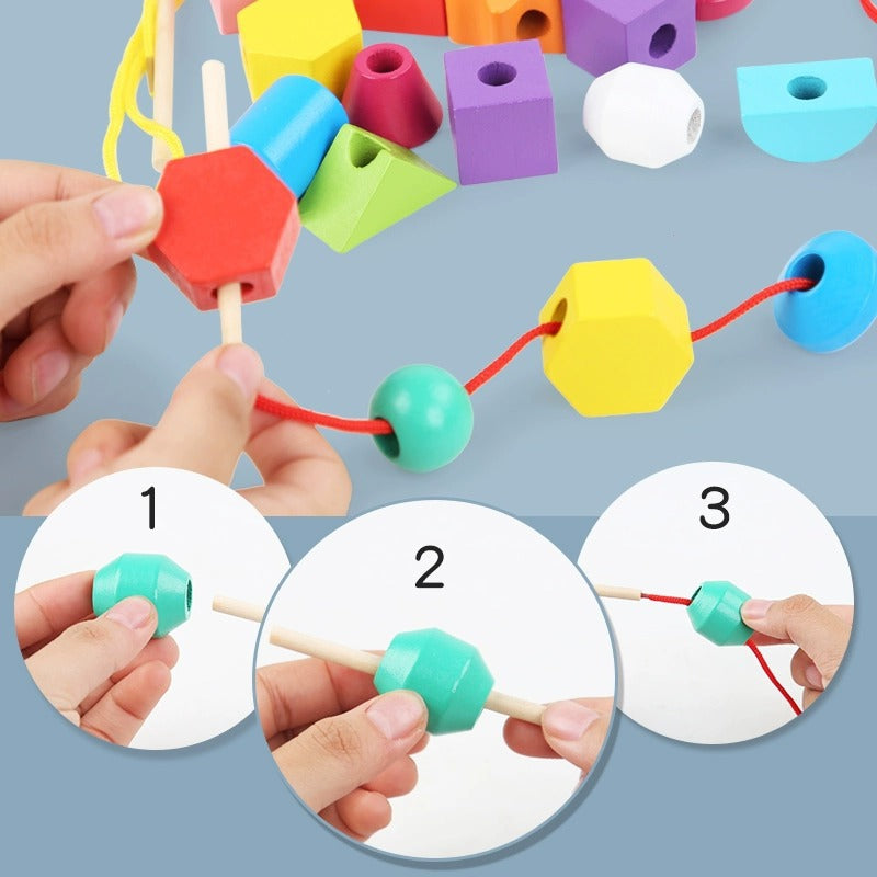Wooden Montessori Toys Color Shape Pairing for Toddlers 3