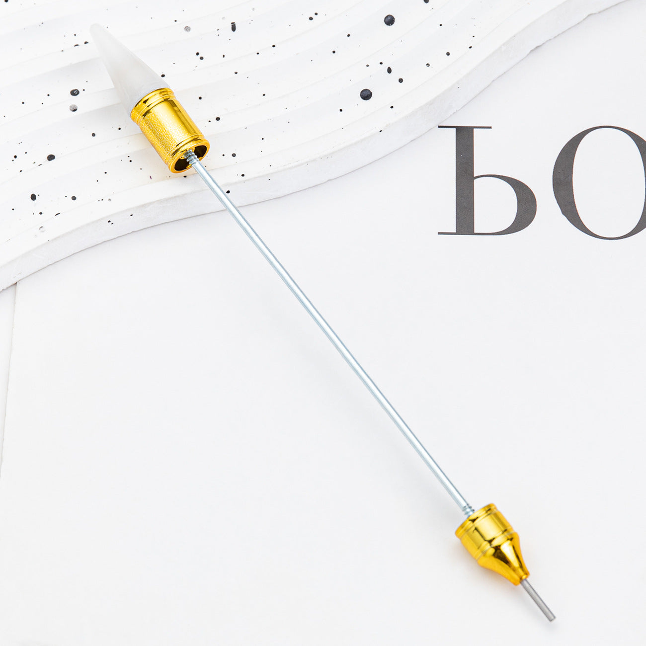 Beadable Double Head Point Drill Metal Nail Tool DIY Craft Supplies 6