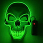 White Skull Glowing Halloween Mask Party Decoration 5