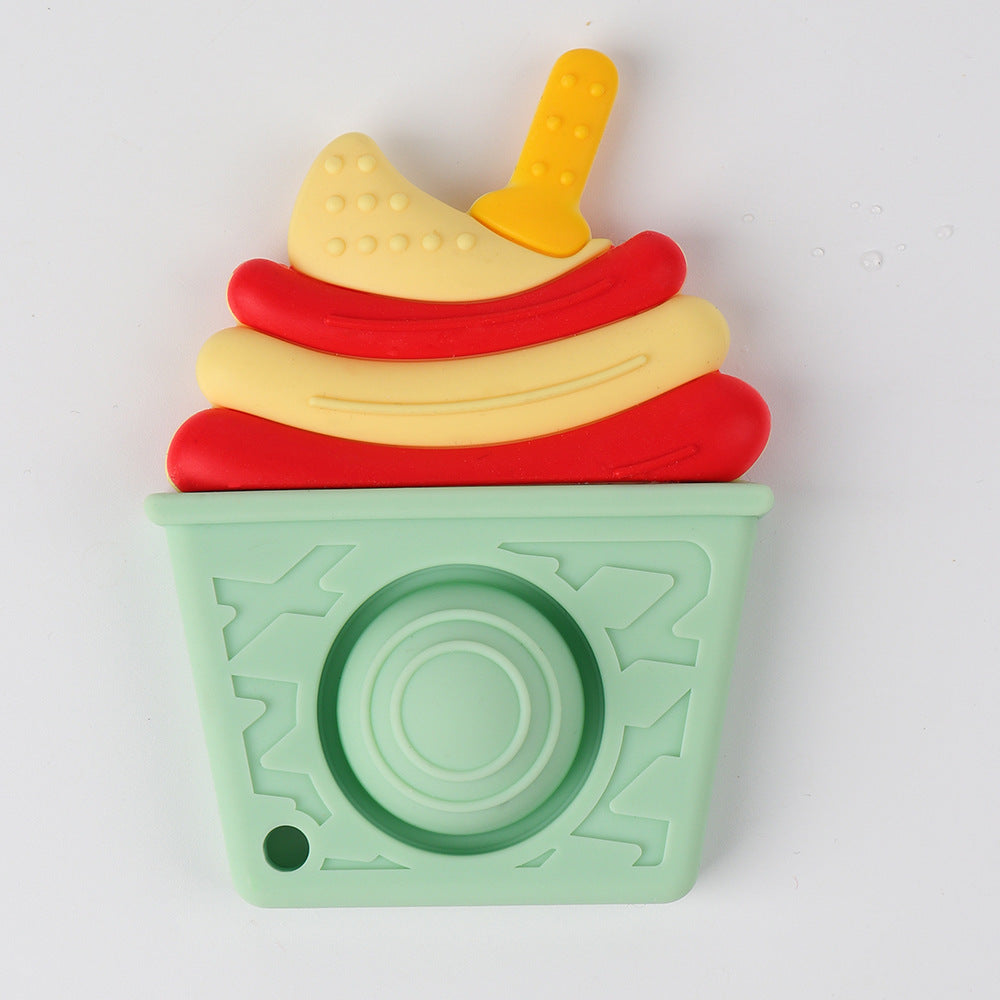Silicone Ice Cream Baby Teething Toy for Infants 6