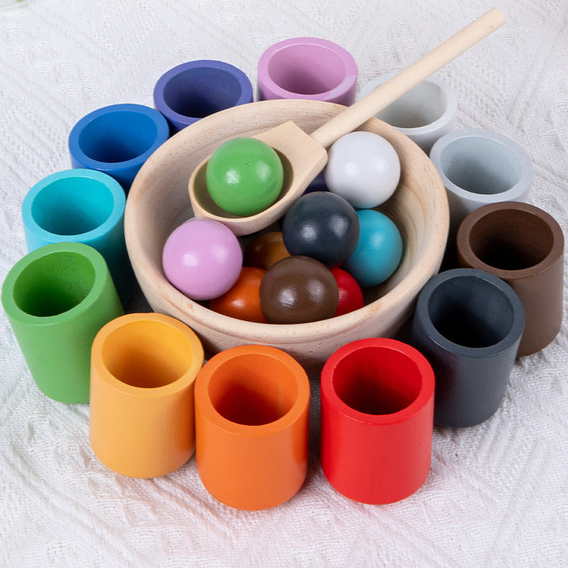 Wooden Color Classification Montessori Toys Sorting Toy 26x22cm 2
