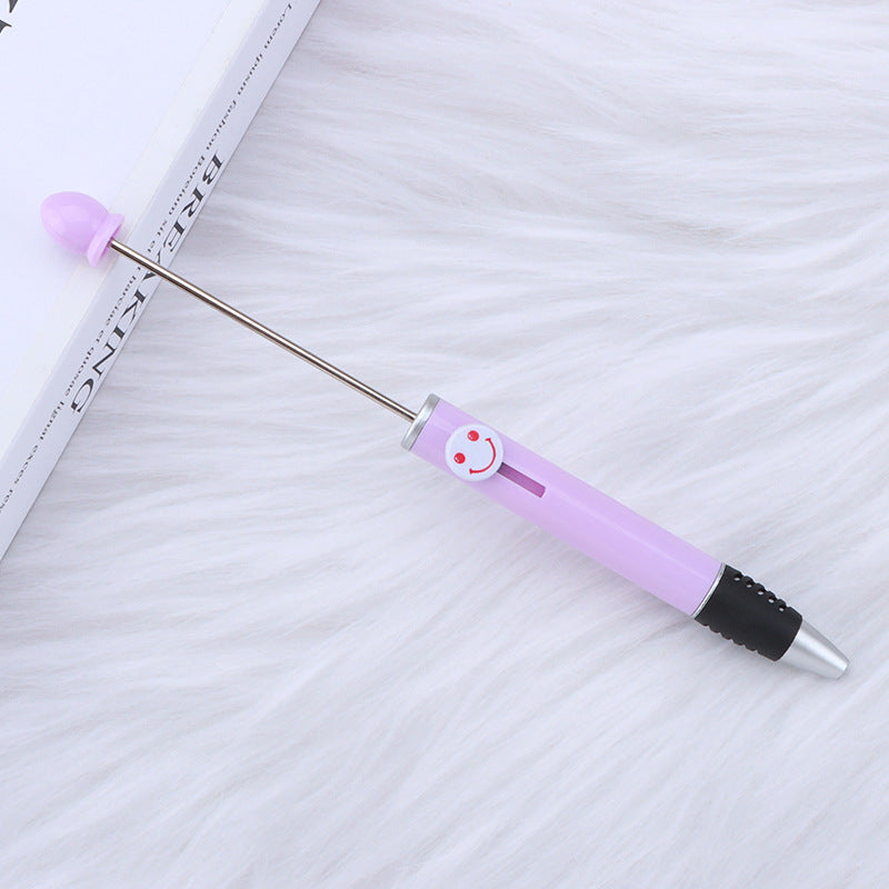 Creative Diy Printable Logo Happy Expression Plastic Beadable Ballpoint Pen 17