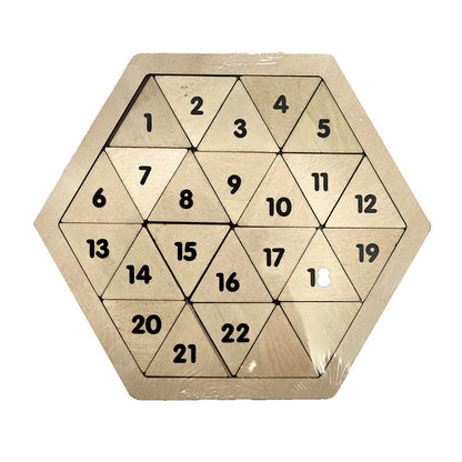 Wooden Triangle Puzzle Montessori Toys Educational Toy for Kids 5