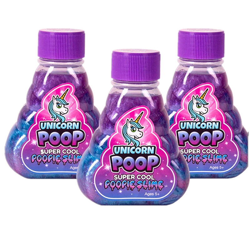 Unicorn Poop Slime Toy Color Mixed Slime Bottle 8x11cm