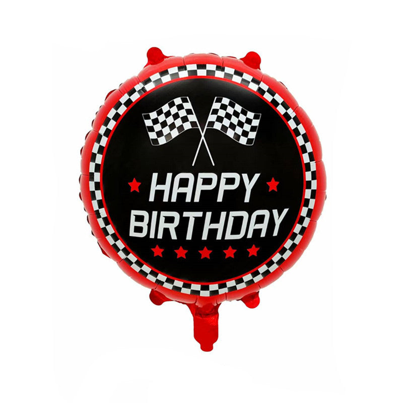 Racing Car and Tire Foil Balloon Set Birthday Party Decoration 5pcs 5