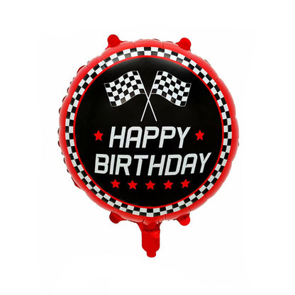 Racing Car and Tire Foil Balloon Set Birthday Party Decoration 5pcs 5
