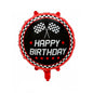 Racing Car and Tire Foil Balloon Set Birthday Party Decoration 5pcs 5