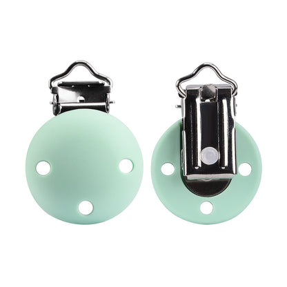 Silicone Pacifier Clip Round Dummy Clips 30mm 10