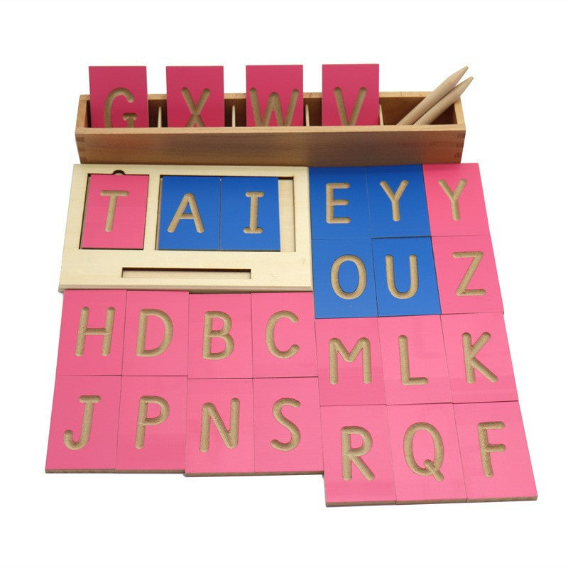Wooden Montessori Toys Numeric Alphabet Descriptive Board 5