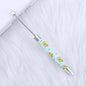 Long Printed Flag Sunflower Pattern Beadable Ballpoint Pens DIY Craft 14