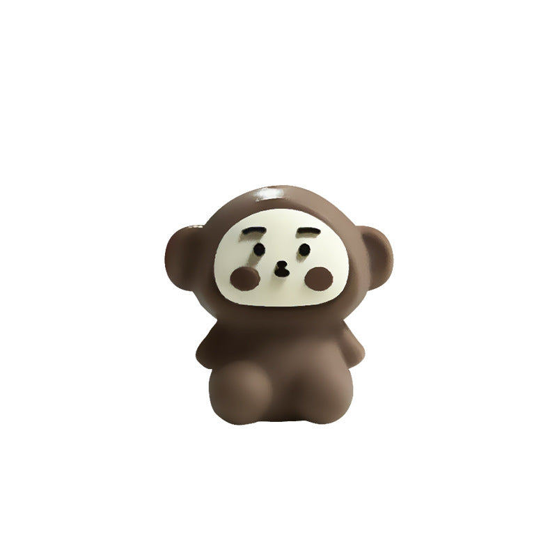 Silicone 3D Focal Beads Cartoon Animal Assorted Characters Front Facing 7