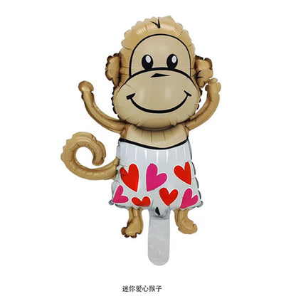 Mini Animal and Cartoon Foil Balloon Set Party Decoration 5pcs 5