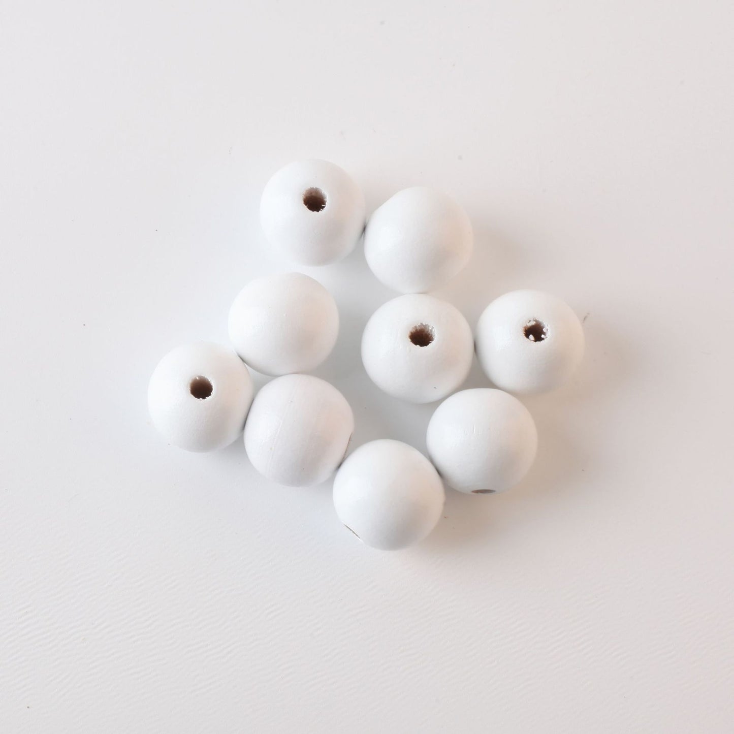 20mm Christmas Snowman Wooden Beads Schima Wood Holiday Craft 9