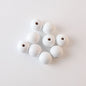20mm Christmas Snowman Wooden Beads Schima Wood Holiday Craft 9