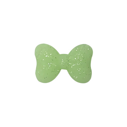 20Pcs Silicone Focal Beads Bow Cross Solid Luminous Design 10