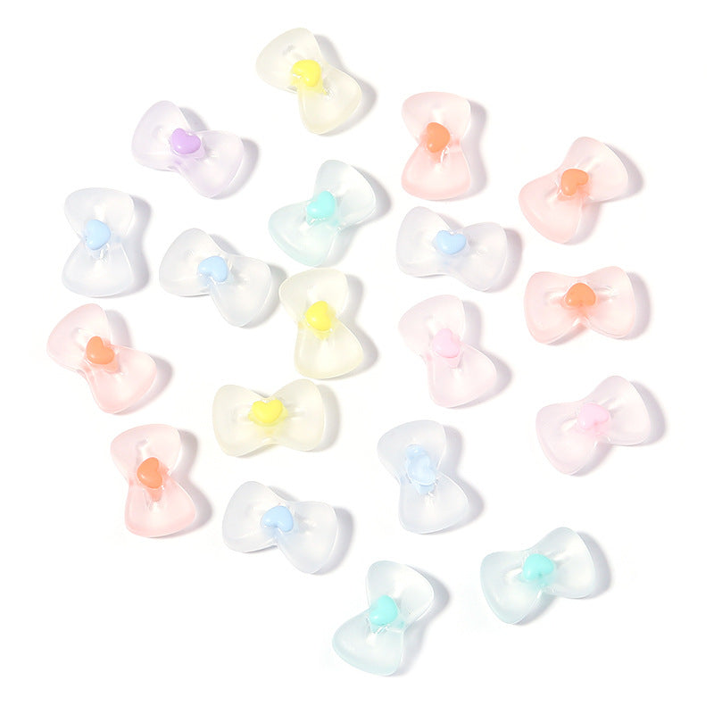 100 Pack Transparent Multi-Style Acrylic Beads Bracelet Accessories 38