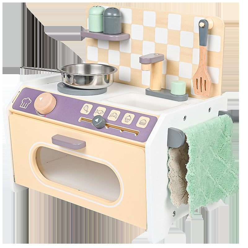 Wooden Pretend Play Kitchen Toy Mini Playset 2
