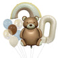 Teddy Bear Foil Balloon Set Birthday Party Decoration 20x15cm 12
