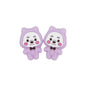 Silicone Focal Beads Colorful Little Bear Front Facing 7