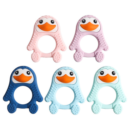 Silicone Penguin Baby Teether Toy for Infant