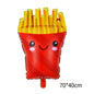 Food Theme Foil Balloon Set Birthday Party Decoration 50pcs 9
